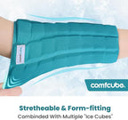 Elbow Ice Pack for Tendonitis & Tennis Elbow, 2 Hours Long Lasting Cold Compression Flexible Ice Pack Wrap Sleeve, Pain Relief for Golfers Arm, Arthritis, Injuries