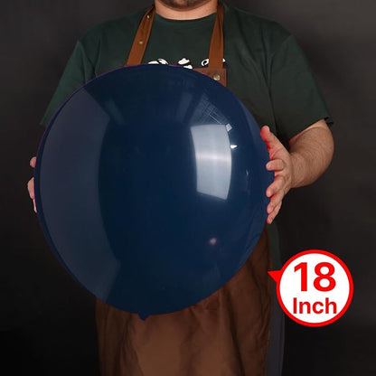 PartyWoo Navy Blue Balloons 20pcs Dark Blue Helium Latex Balloons 18 Inch | - Image 2