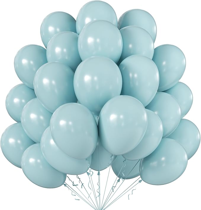 10 Inch Retro Mist Blue Balloons by KALOR