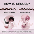 Waver Curling Iron Lena S12 Beach Waver Curling Wand, Hair Tool with 2 Barrels, Anti-Scald Protection, Adjustable Time & Temps, Dual Voltage, Titanium Coating for Effortless, Long-Lasting Waves