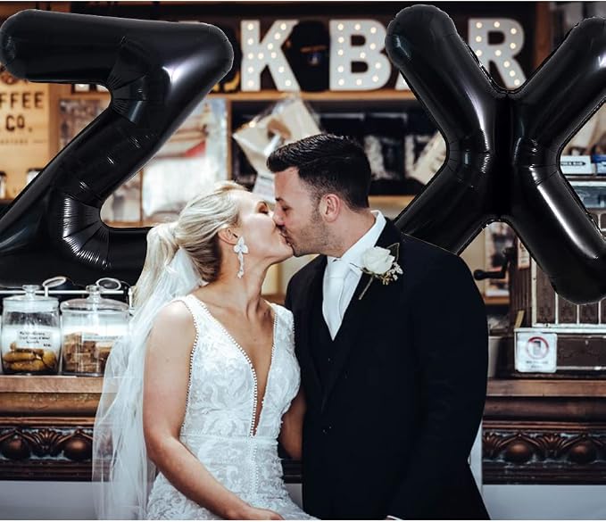TONIFUL 40 Inch Large Black X Letter Balloon - Image 6