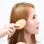 Sofmild Mini Detangling Hair Brush for Women/Kids Wet Curly Hair - Small Compact Travel Size Bamboo Brush for Purse, Vacation & Car, All Hair Types