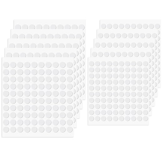 10 Sheet Foam Dots Double-Sided 1000 Pcs Round Adhesive 3D Craft Foam Tape by Unknown