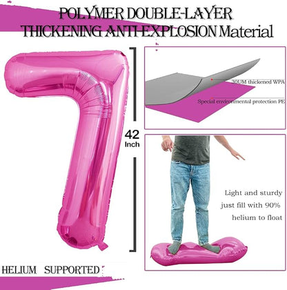 Number 27 Balloons for 27th Birthday Party Decorations, 42 Inch Jumbo Foil - Image 2