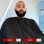 Barber Strong The Barber Cape Haircut Cover for Men, Hair Repelling and Static-Reducing Material, Water Resistant Fabric