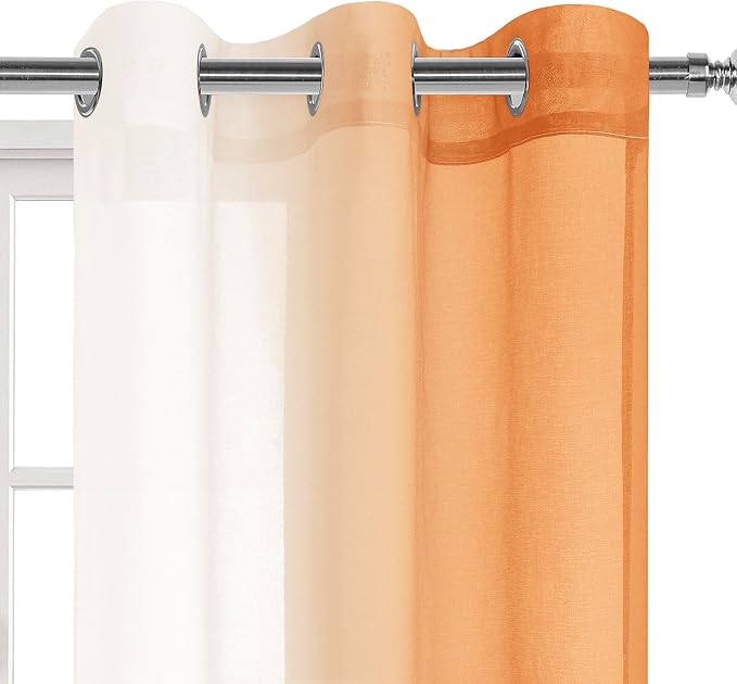 DWCN Ombre Sheer Curtains - Image 2