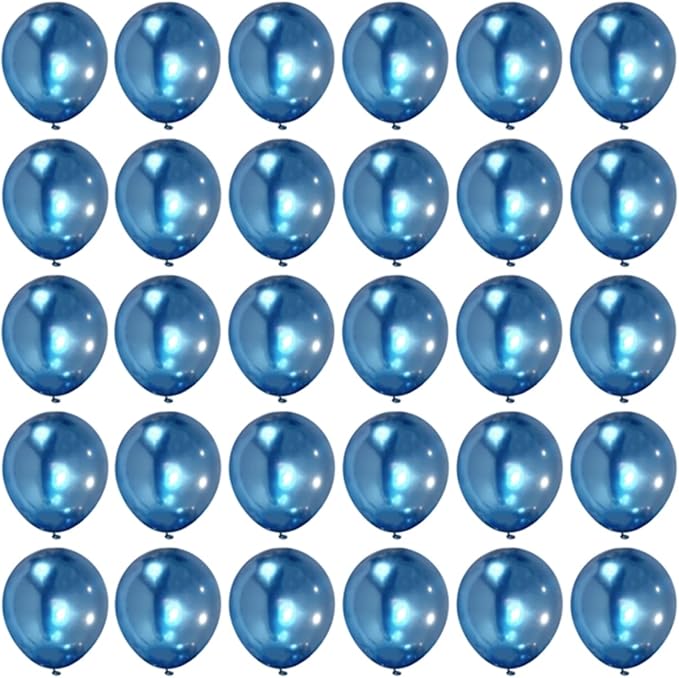 5 inch Metallic Blue Balloons by YicUik