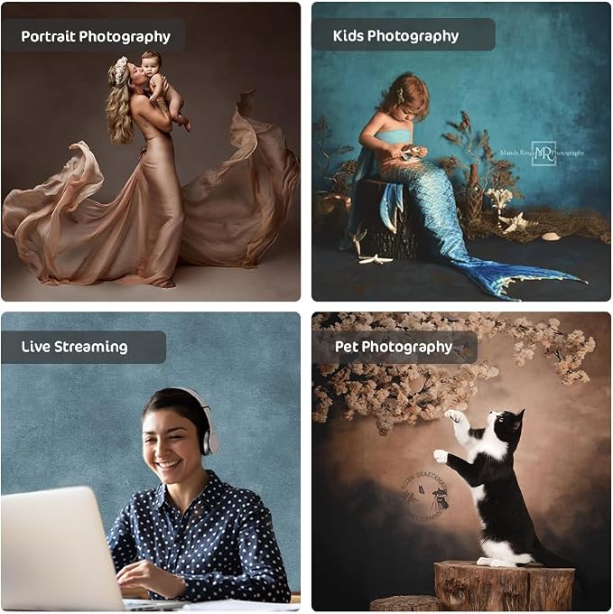 Kate 5x7ft Blue Abstract Backdrop - Image 6