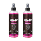 Nicole & Alyssa - Braid Spray 9.5oz - for BOHO Braids, Twists, Locs, Box Braids, Knotless Braids, Cornrows - Braid Sheen, Refreshing, Moisturizing, Detangling, Extra Shine (Pack of 2)