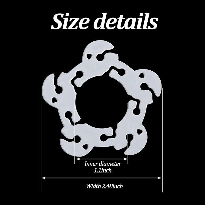 Xindojuz 50 PCS Balloon Clips for Balloon Arch, Plastic BalloonArch Clips - Image 2