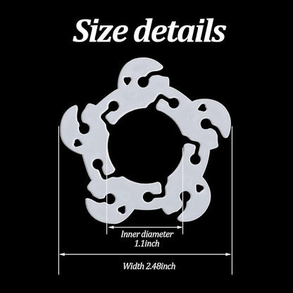Xindojuz 50 PCS Balloon Clips for Balloon Arch, Plastic BalloonArch Clips - Image 2
