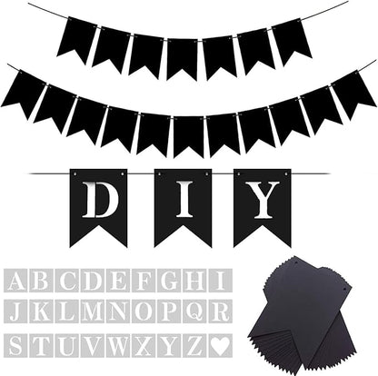 DIY Black Custom Banner Kit, Funny Customize Your Party Banner Signs, Custom by YUNSHANGMO