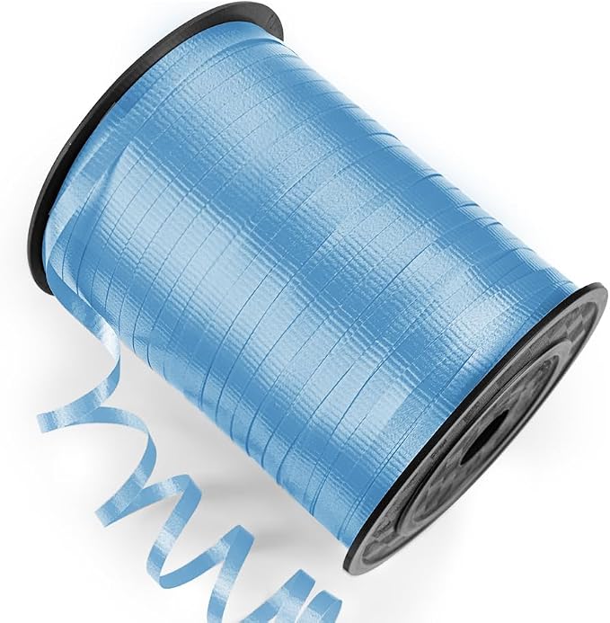 500 Yards Curling Ribbon with Spool, 1/5" Wide Crimped Texture Curling Ribbons by Isaspire