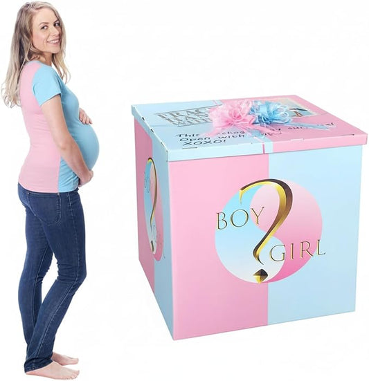 AmazingSpark 28in Giant Gender Reveal Gift Box by Unknown