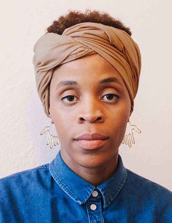 Harewom Head Wraps for Black Women Stretch Head Scarf Long African Hair Wraps Turban Headwraps Jersey Headbands