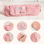 callie Custom Hair Tools Travel Bag, Personalized Portable Hair Accessories Organizer Case Storage Pouch with Heat Resistant Mat, Birth Flower Gifts for Women Men, 18" x 4.7" × 5.9"