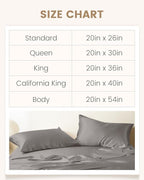THXSILK 100% Natural Mulberry Silk Pillowcase for Hair and Skin, Silk Body Pillowcase with Hidden Zipper, Ultra-Soft Breathable Smooth Both Sided Silk Pillow Cover, Body Size 20"x54", Grey
