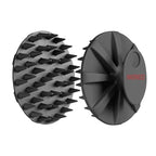 INNERNEED Scalp Care Massager Shampoo Brush, Wet & Dry Manual Head Scrubber Hair Washing, Soft Silicone Bristles, for Hair Growth, Dandruff Removal, Comfortable for All Hair Types (Black)