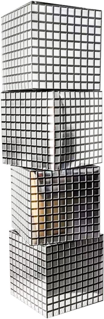 Balloon Boxes，4 Pcs Disco Style Cube Paper Boxes by Unknown