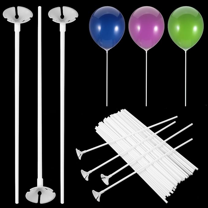 20 Pcs Balloon Sticks, Plastic Balloon Holder Sticks by Unknown