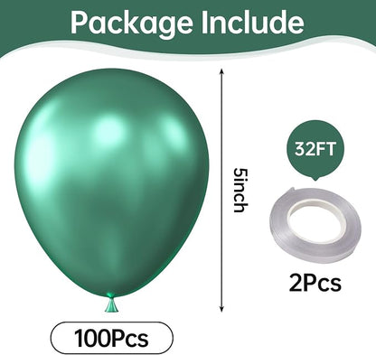 Metallic Green Balloons, Birthday Decoration, Wedding Party, Baby Shower - Image 2