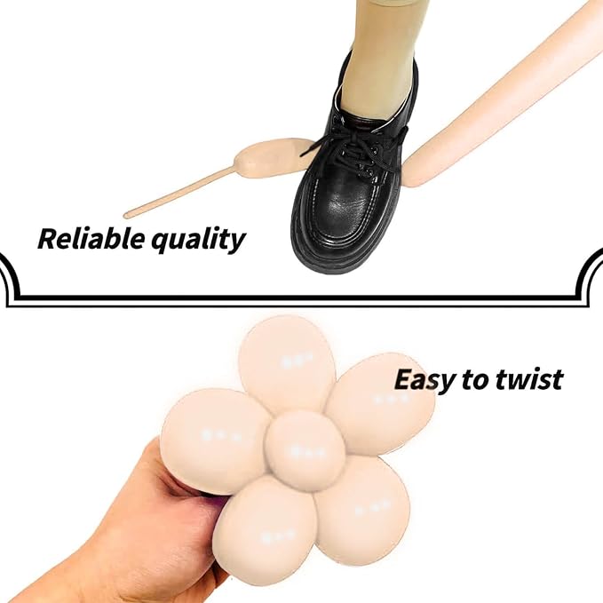 Nude Long Balloons Premium 260 Twisting Animals Magic Balloons - Image 4