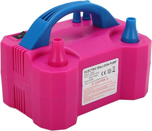600W Electric Air Balloon Pump Dual Nozzle Automatic Balloon Inflator Blowing by Unknown