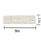 Cute Headbands for Women, plus for Nurses – Fashion Non Slip Elastic Floral Hairbands, Soft Fabric Thick Stripe Head Bands for Girls, Valentine's Day Heart Headbands (D-6)