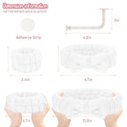 Face Wash Set - Microfiber Headband, Wristbands with Holder for Face Washing and Absorbent Spa Experience