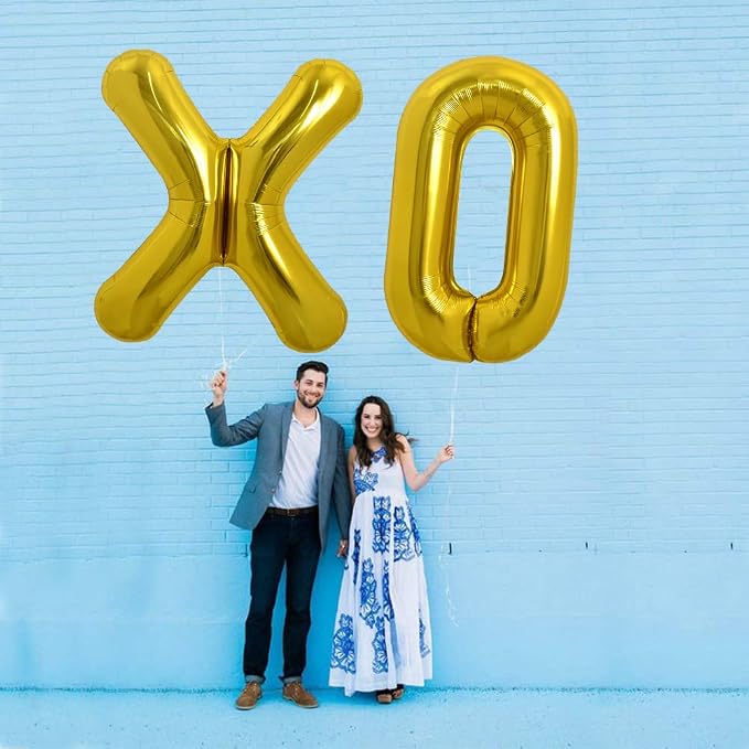 TONIFUL 40 Inch Large Gold Letter X Foil Balloons Alphabet Balloons | Giant - Image 5