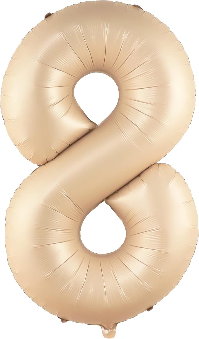 KatchOn Caramel Number 8 Balloon 40 Inch | Number 8 Balloons - Image 8