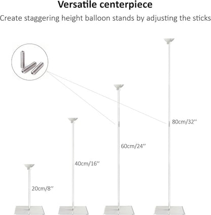 6 Pack Reusable Acrylic Clear Balloon Stands - Image 3