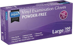 Inspire Medical Exam Gloves | Powder Free Stretch Vinyl Glove | Disposable Latex Free Gloves Food Safe For Cooking And Home Use