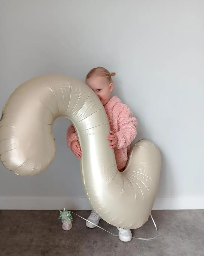 Cream Number 50 Balloon 40 Inch - Image 7