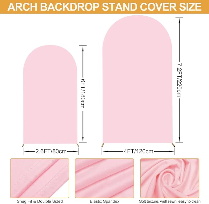 Wedding Arch Backdrop Stand Set of 2 - Image 4