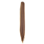 SWACC 28-Inch Long Straight Claw Clip Ponytail Extensions Synthetic Hair Extensions Ponytail Jaw Clip Hair Pieces for Women (Strawberry Blonde-27#)