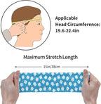 Sports Sweatband for Men and Women, Sweat-Absorbing Headbands for Moisture Wicking, Suitable for Fitness Running Cycling Hiking Yoga Football Exercise