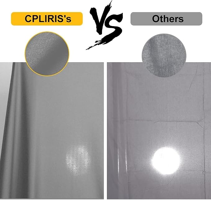 CPLIRIS 10x20ft Grey Backdrop for Photography, Dual-Size Dual-Pocket Design - Image 3