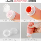 Travel Size Bottles for Toiletries 25Pack TSA Approved Toiletry Bottles Leak Proof Travel Kit with Clear Toiletry Bag Lotion Skincare Shampoo Cosmetic Container