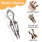Prestige Hair Pins,French U-Shaped Hair pin 3Pack Elegant Women Hair Accessories Suitable for Thick or Thin Hair (Light gray, Reddish brown, Dark yellow)