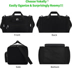 Gym Bag 22 inch Sport Duffle Bag for Men - 55L Weekender Duffel Bag for Travel 22“×12”×13“ - Black