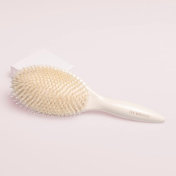 The Hair Edit Cream Finish & Shine Boar Bristle Hair Brush