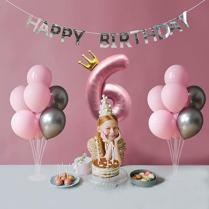 7 Sets Balloon Stands for Table Balloon Stand Kits Clear Table Balloon - Image 6