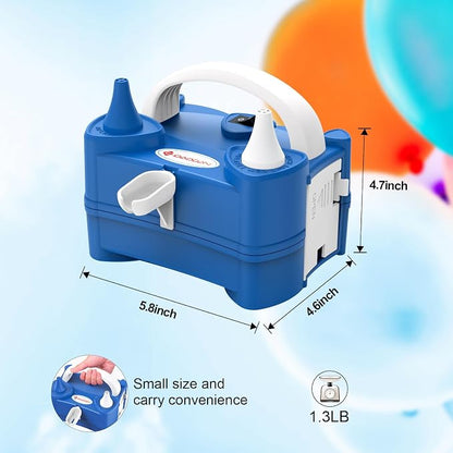 IDAODAN Electric Air Balloon Pump Portable Dual Nozzle 110V 600W Electric - Image 5