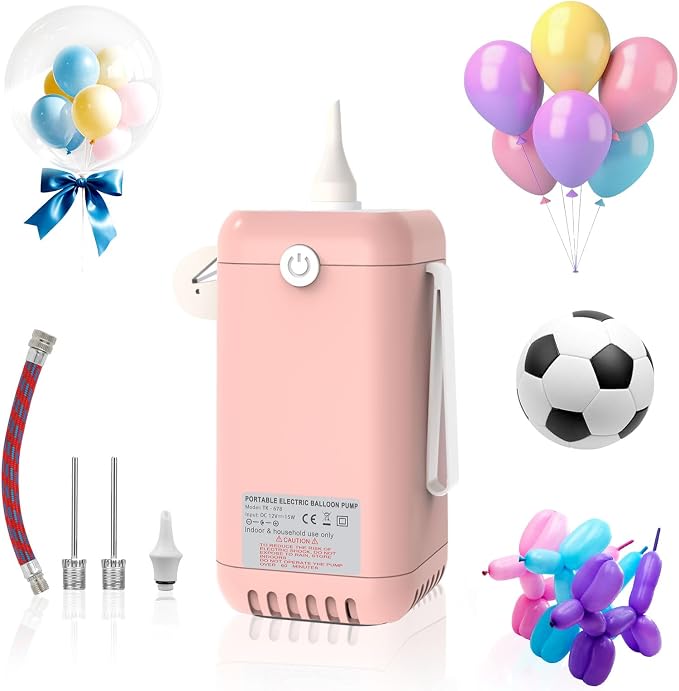Ball Pump Balloon Pumps Electric, Balloon Pump Portable Long Animal Balloon Pump by Fikowo