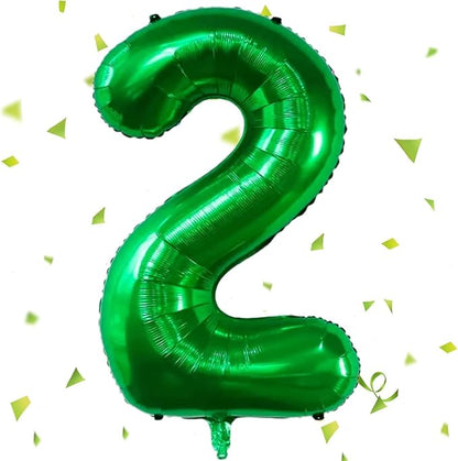 Green Number Balloons, 40 Inch Dark Green Balloon 2.2 Helium Balloon 2nd by Yeodong