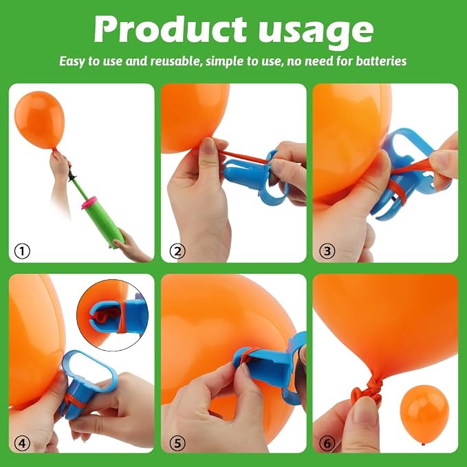 2pcs Balloon Pump Hand Two-Way Dual Action inflate, - Image 5