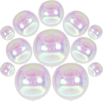 HILAVO 12PCS Iridescent Round Foil Balloons - Image 9