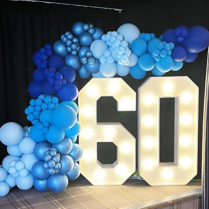 BAUANOOY Blue Balloons Metallic Blue Balloon, Graduation, Birthday Party - Image 7