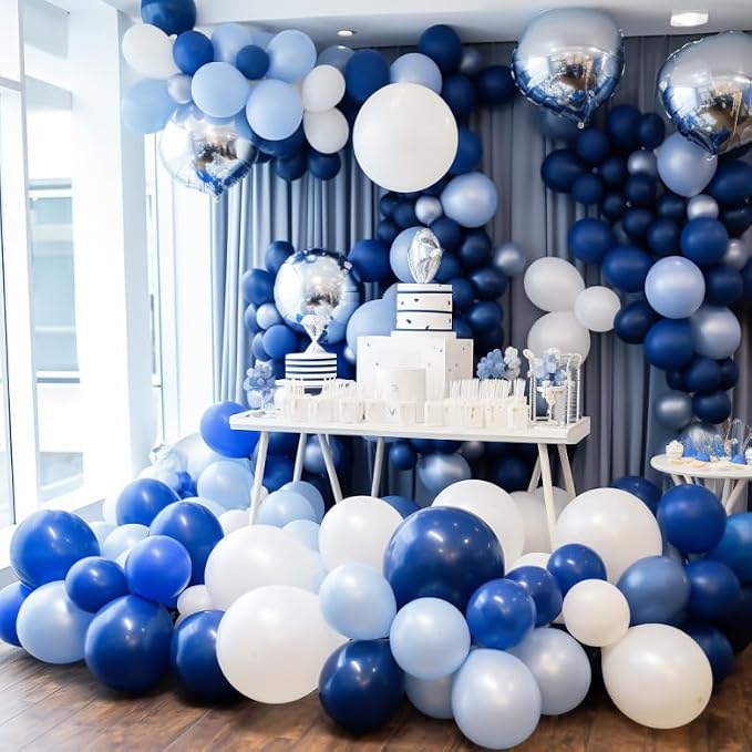 RUBFAC Navy Blue Balloons 120pcs 12 Inches Latex Balloons - Image 3